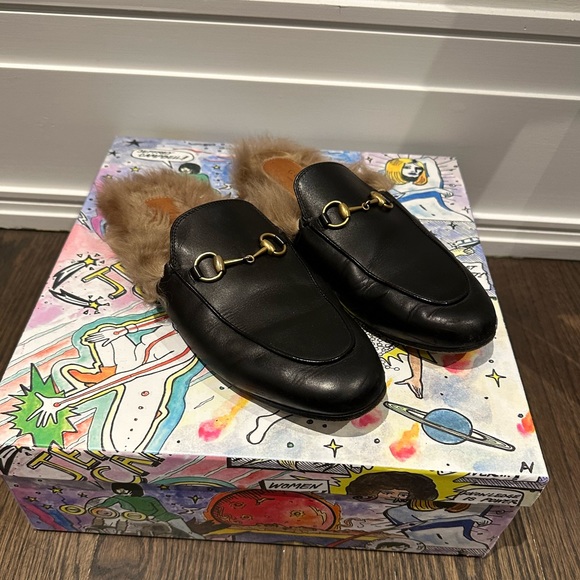 GUCCI
Black Horsebit Slip-On Princetown Loafers - Picture 3 of 4